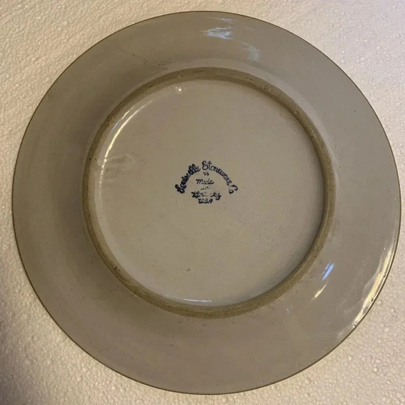 Replacement Louisville Pottery Hand Painted Flower 11” Plate - Made in USA - Picture 3 of 5